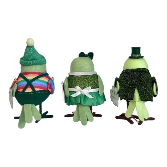 Target Featherly Friends St Patrick's Day 3 Birds 2026 Goldie Clover Finnigan - Picture 2 of 8